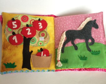 Custom Quiet Book for Toddlers 1-4 years | Activity Book With Felt Animals | Busy Book | Activity book kids | Quiet Book pages