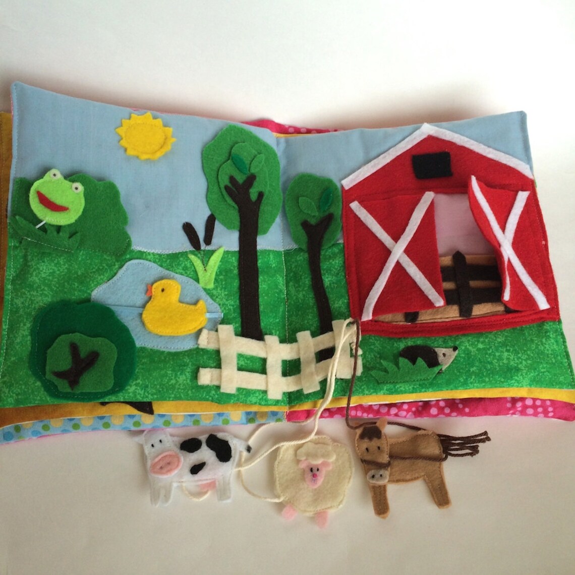Quiet Book for Toddlers Animals Activity Book With Felt Etsy Canada