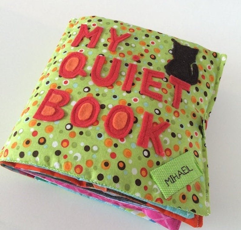 Quiet book tutorial for making DIY quiet book as a gift or