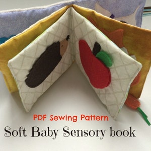 DIY baby toy: Baby Sensory Book | Quiet Book Sewing Pattern | DIY quiet book | DIY Baby Gift | Baby toys | Baby sewing pattern