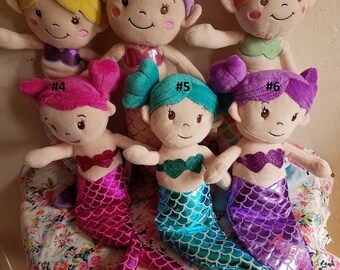 mermaid plush doll australia