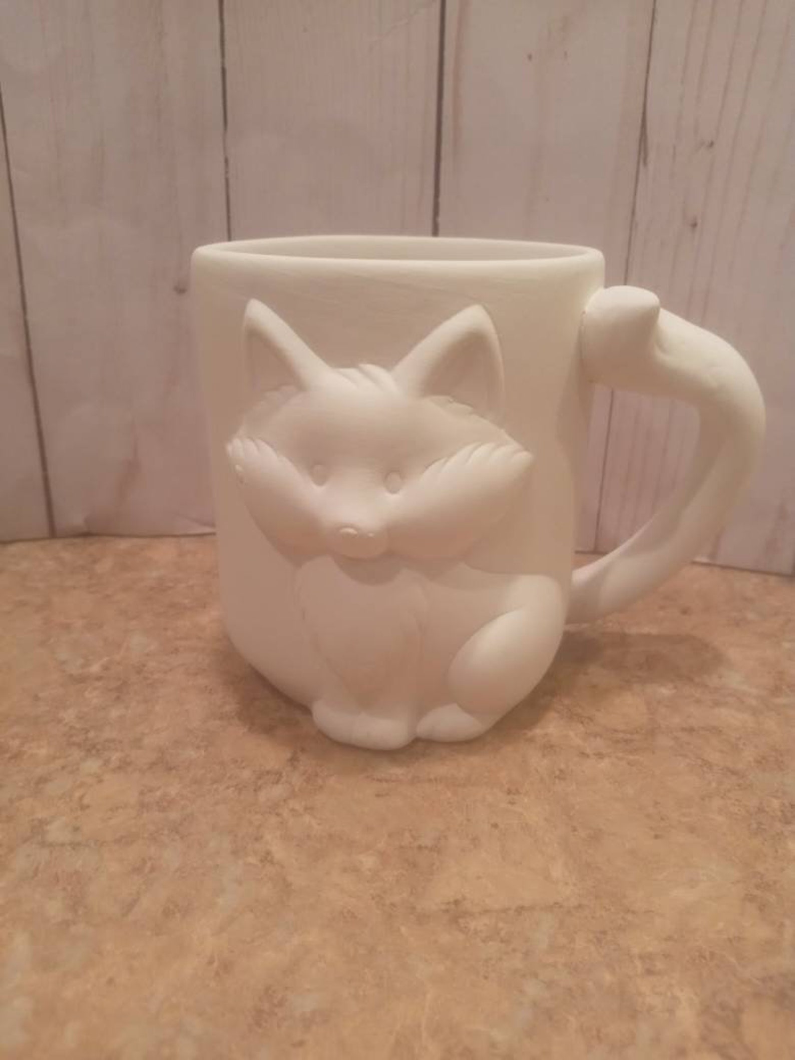 Ceramic Fox Mug Ceramic Fox Coffee Cup DIY Fox Foxy | Etsy