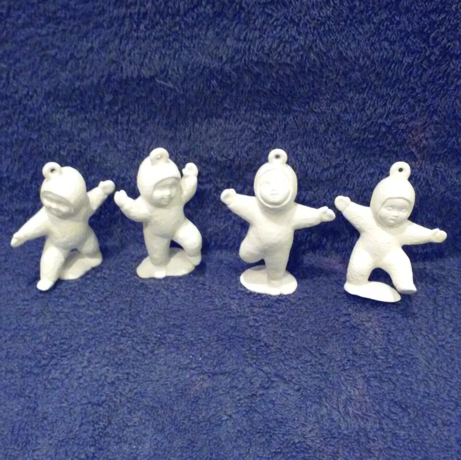 DIYReady to Paint or Finished Ceramic Dancing Snowbabies 4 Etsy