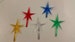 Ceramic Christmas Tree Star (1 piece), Plastic Star, For vintage Christmas Tree (see Description for measurements) 