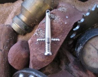 Metalwork machined stainless steel sword pendant