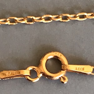 HBVER116ANCHORCHAIN -  Delicate 1.0 mm, 18K gold vermeil over 925 silver, ready to wear Italian Anchor chain. Available in multiple lengths.