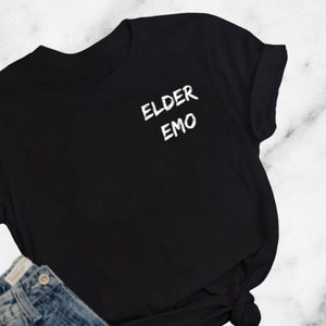 Oudere Emo zwart volwassen shirt