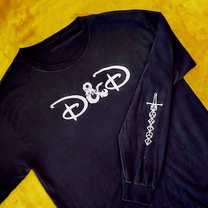 Disney D&D Dungeons and Dragons with Dice Sword Long Sleeve Adult Shirt