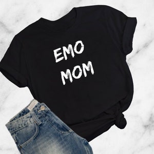 Emo Mom Dad Black Adult Shirt