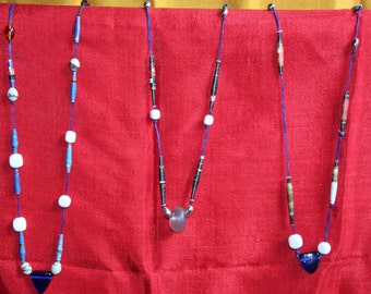 Paper Beaded Ethiopian Necklace