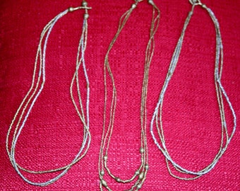 Nickel beaded necklaces from Ethiopia