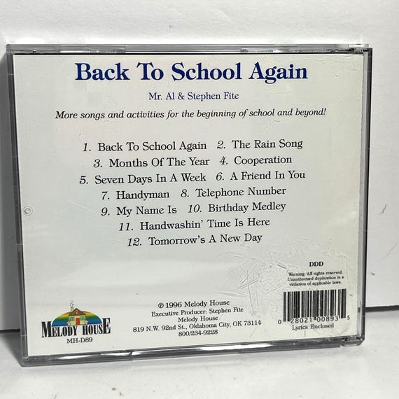 Back to School CD Set by Mr Al Stephen Fite - Etsy