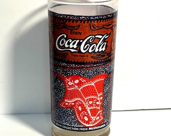 ヴィンテージ コカ・コーラ Enjoy Coke 広告台座グラス 2個セット