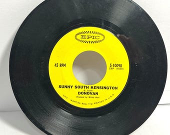Donovan Mellow Yellow 45 RPM Vinyl Record 1966 - Etsy