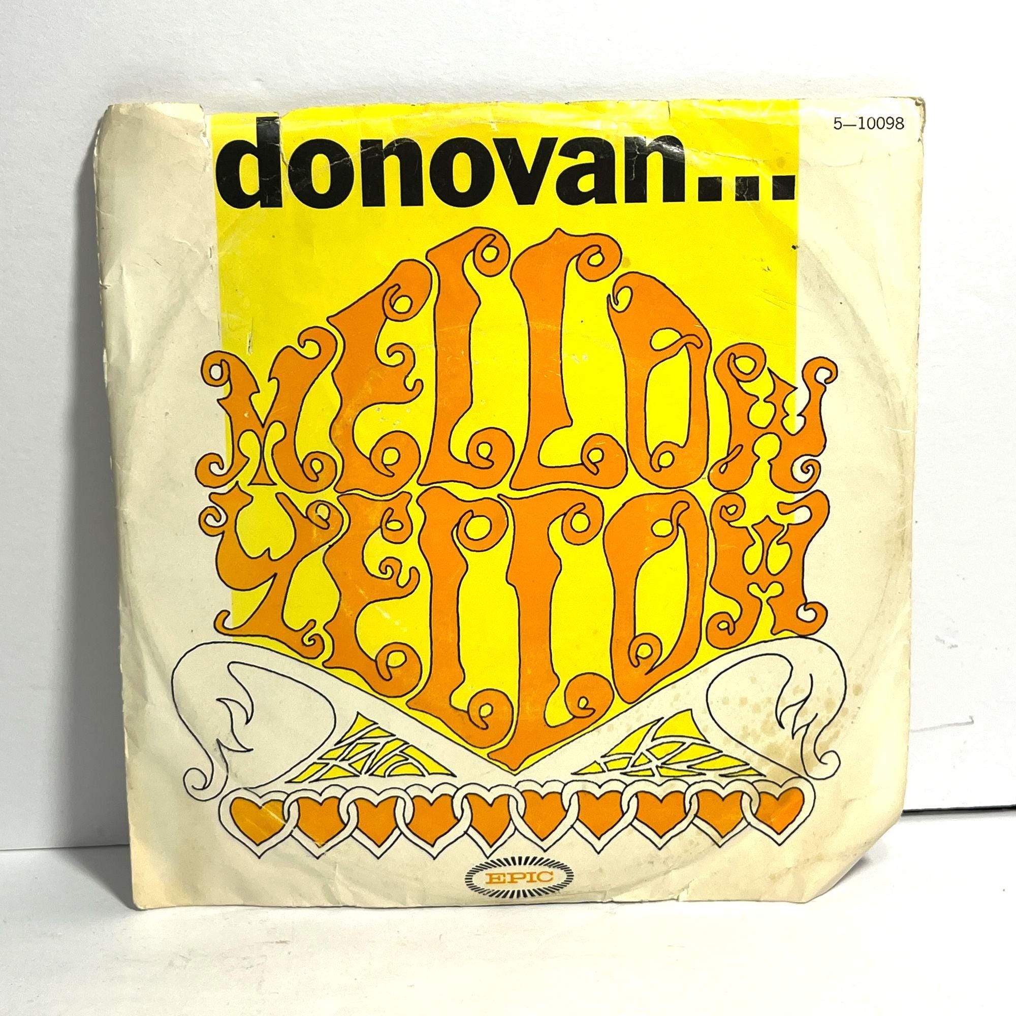 Donovan Mellow Yellow 45 RPM Vinyl Record 1966 - Etsy