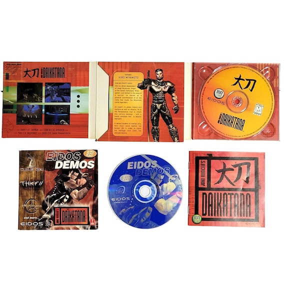 John Romeros Daikatana PC Game Big Box Edition With Eidos Demos