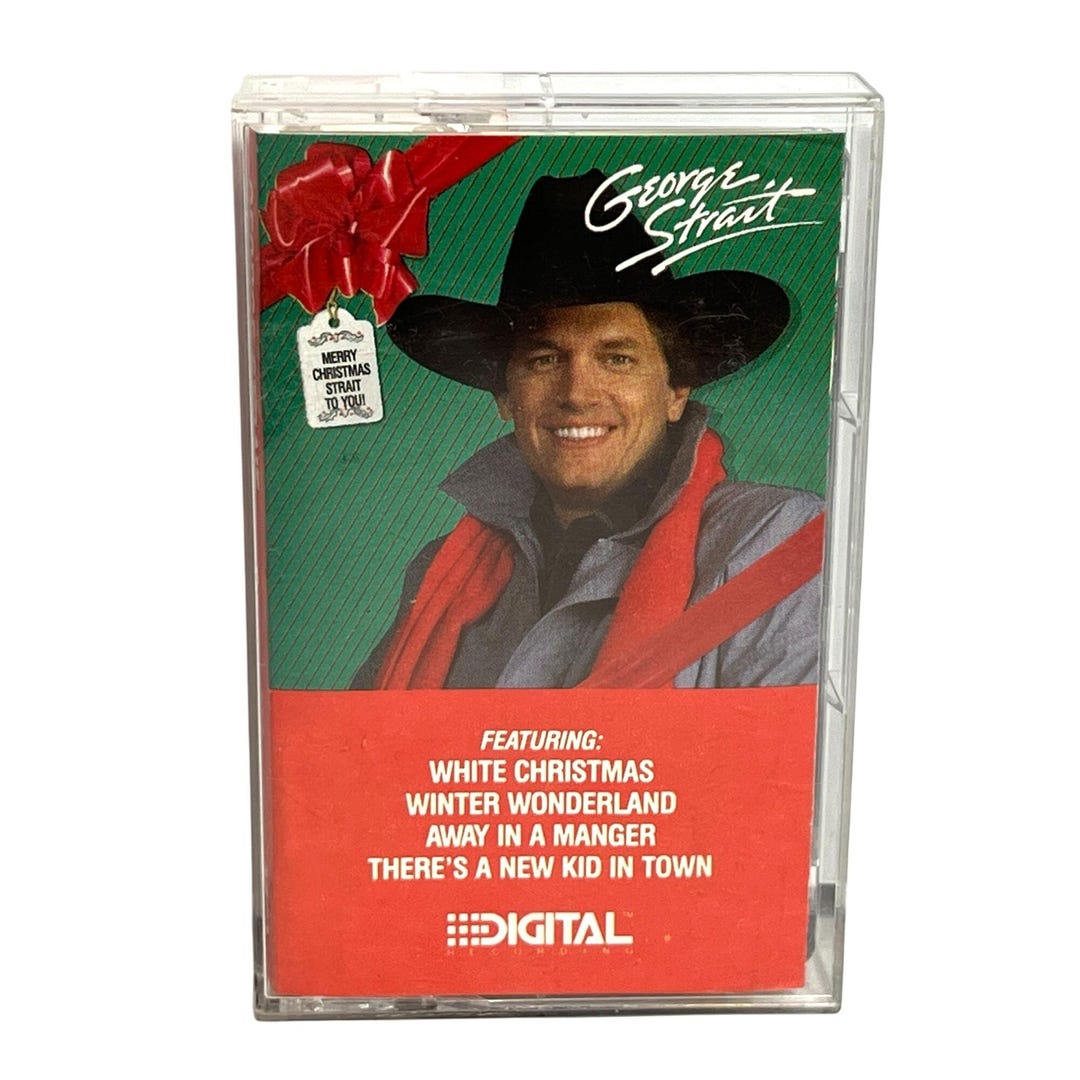 George Merry George Strait Merry Christmas Strait to You Cassette Tape - Etsy