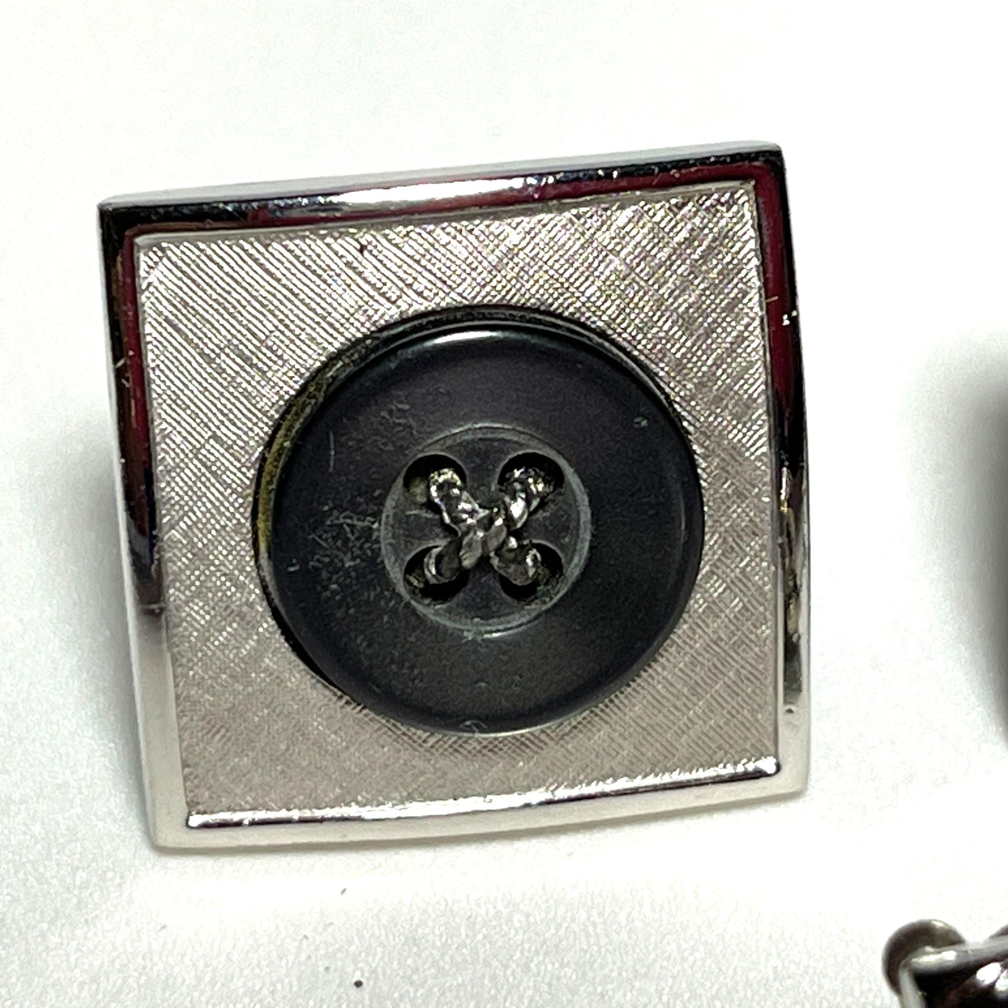 Boutons De Manchette Vintage Swank - Set De 3 Pièces Avec Pince à Cravate, Occasion