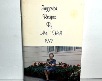 Suggestions de recettes du livre de cuisine vintage de Ma Hall, 1977