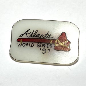 Handgemachter Atlanta Braves World Series 91 Gedenk Pin