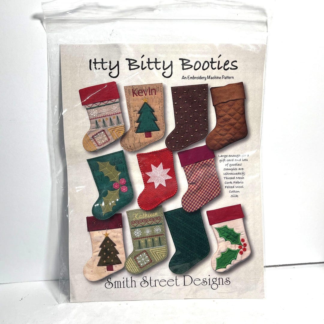Itty Bitty Booties Embroidery Machine Pattern Kit by Smith Street ...