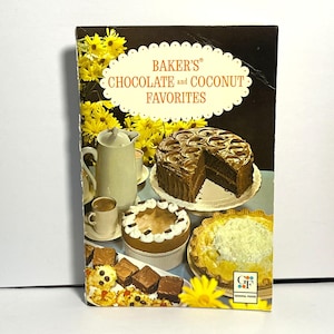 Bakers Chocolate Coconut Favorites Recipe Book 1975