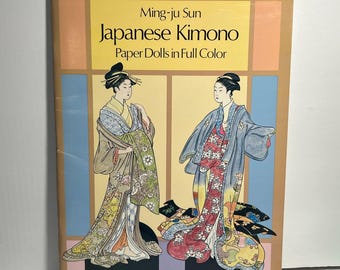 Japanse papieren kimonopoppen in full colour van Ming-Ju Sun