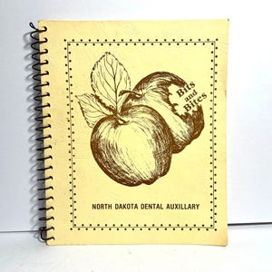 Vintage North Dakota Dental Auxiliary Bits And Bites Cookbook