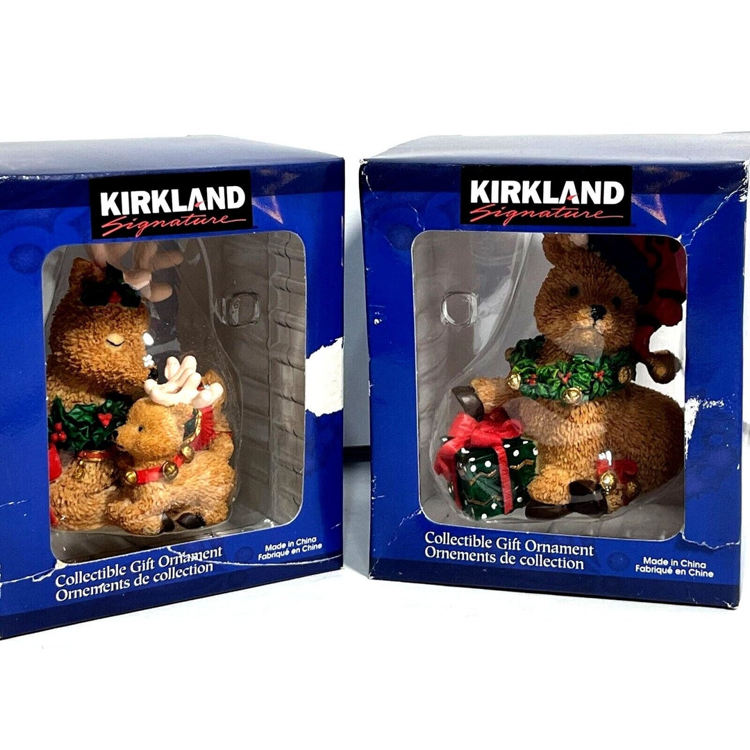Vintage Kirkland Signature Collectable Christmas Ornaments Reindeer Etsy