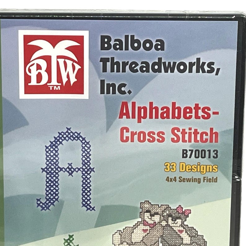 Balboa Threadworks Alphabets Cross Stitch Embroidery Designs CD - Etsy