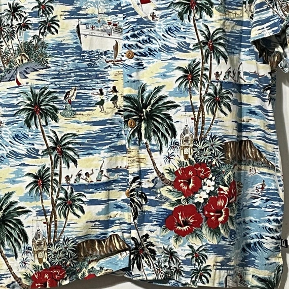 Quiksilver Mens XL Hawaiian Tropical Beach Shirt … - image 8