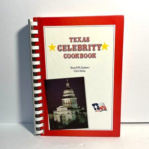 Texas Celebrity Cookbook Spiral Bound 1986