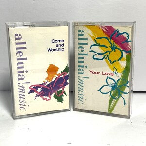 Praise and Worship Cassette Tapes Alleluia Music Set of 2