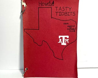 Howdy Tasty Tidbits Cookbook From Panola County A and M Mothers Club