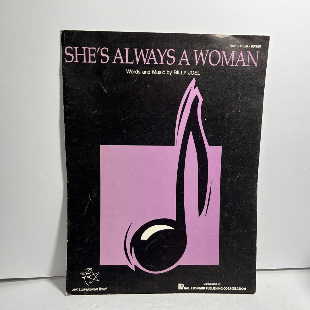Billy Joel Shes Always A Woman Sheet Music - Etsy