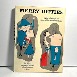 Merry Ditties Songbook By Norman Cazden For Piano and Guitar 1958