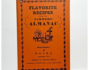 Almanach des fermiers de Flavorite Recipes Septembre 1973 NASDA Maine