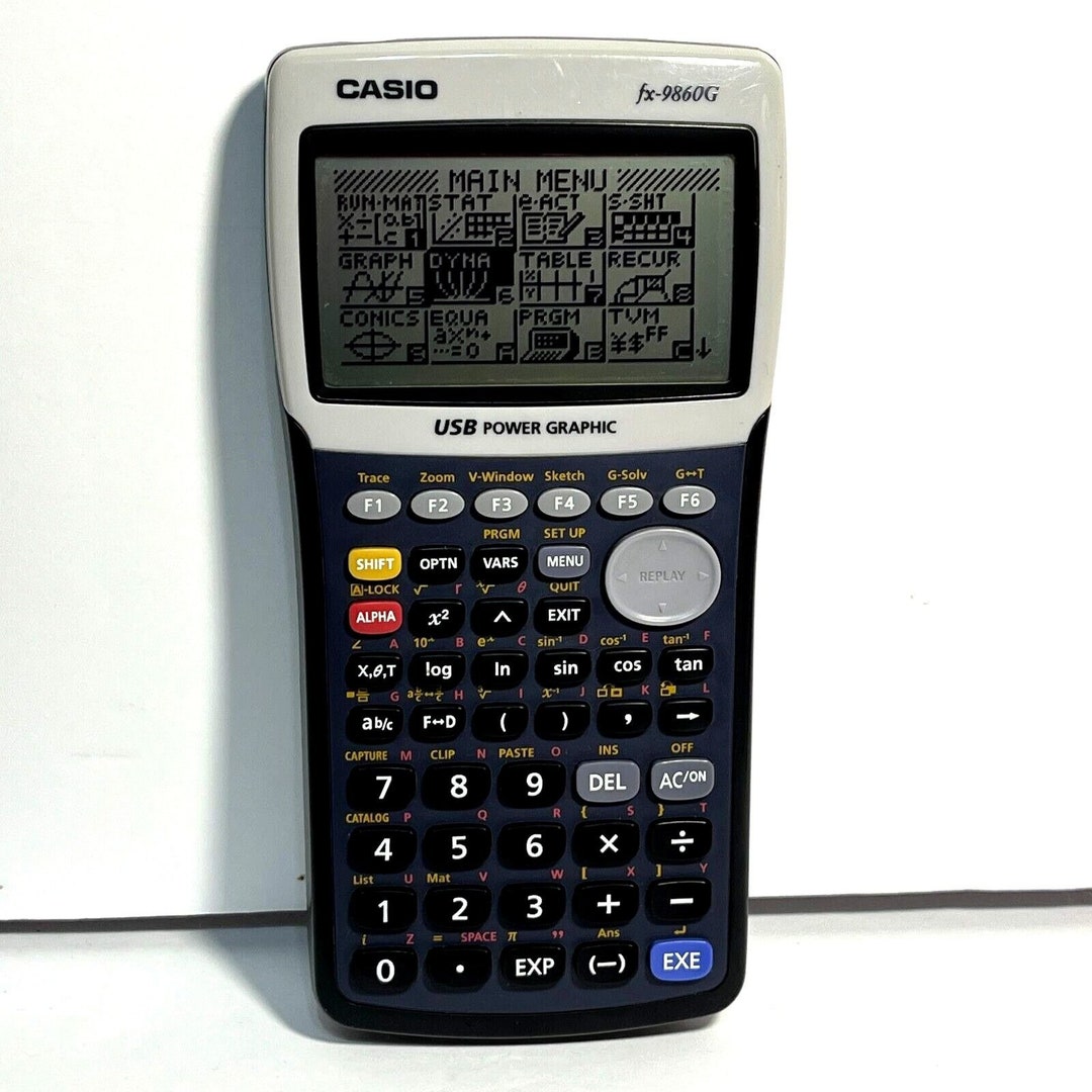 Casio FX 9860G USB Graphing Calculator Math Calculus Home School