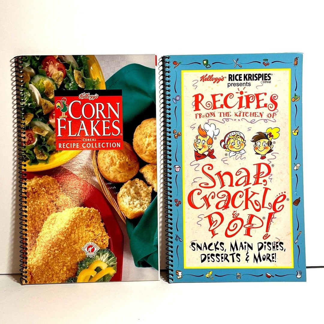 Kelloggs Cookbook Lot Corn Flakes Rice Krispies Snap Crackle Etsy