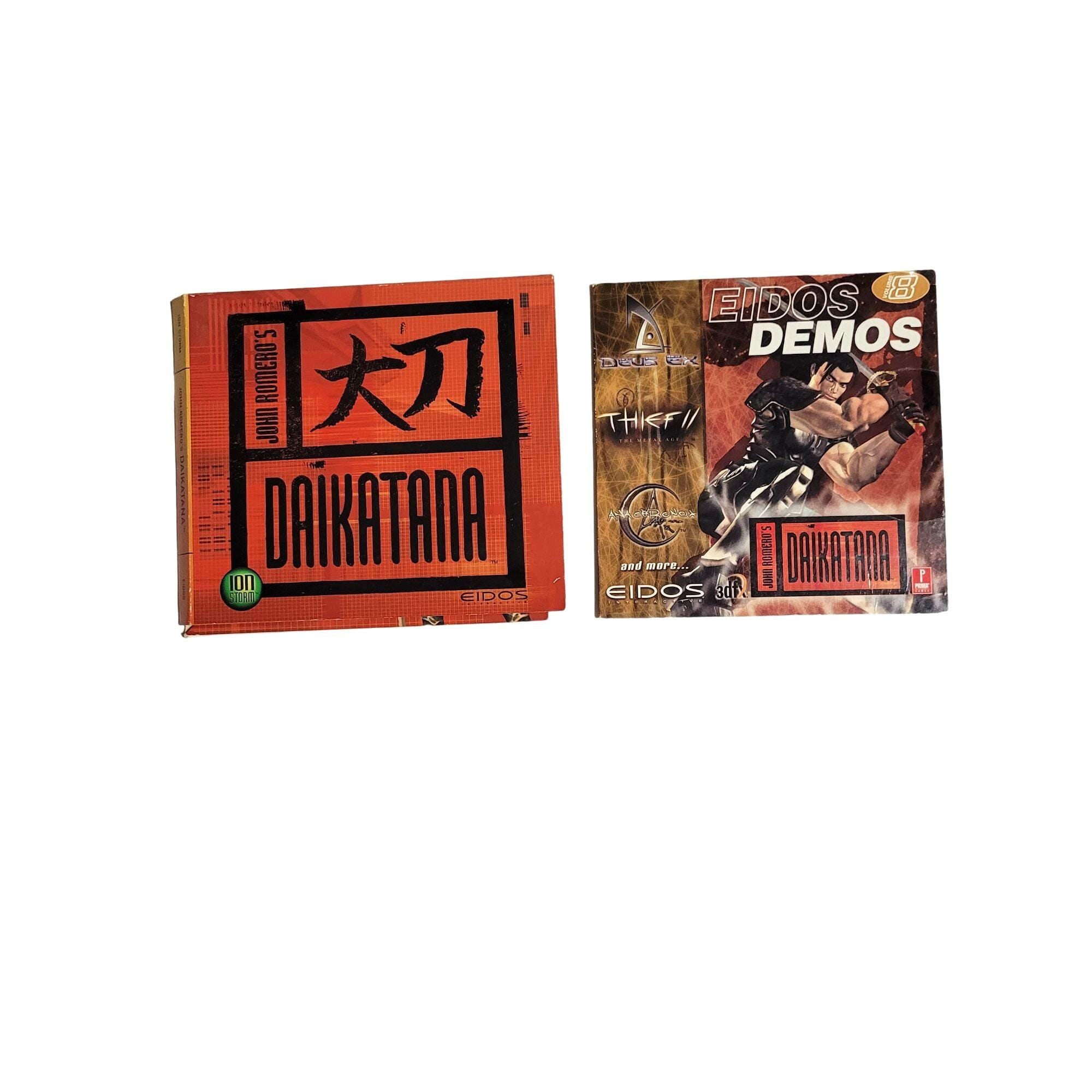 John Romeros Daikatana PC Game Big Box Edition With Eidos Demos