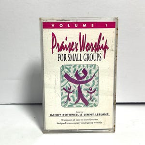 Praise and Worship For Small Groups Volume 1 Cassette