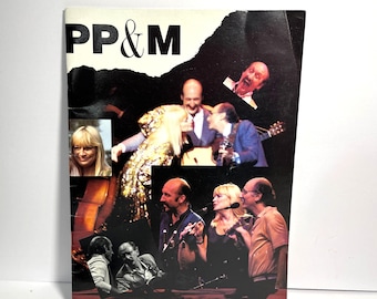 Peter Paul Mary Concert Program Book Vintage 1991 Folk Music Memorabilia