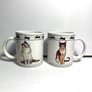 Cat Lovers Limited Collectable Mugs set of 2
