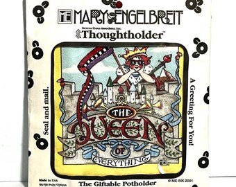 Vintage Mary Engelbreit Potholder Queen Of Everything Kitchen Gift 2001