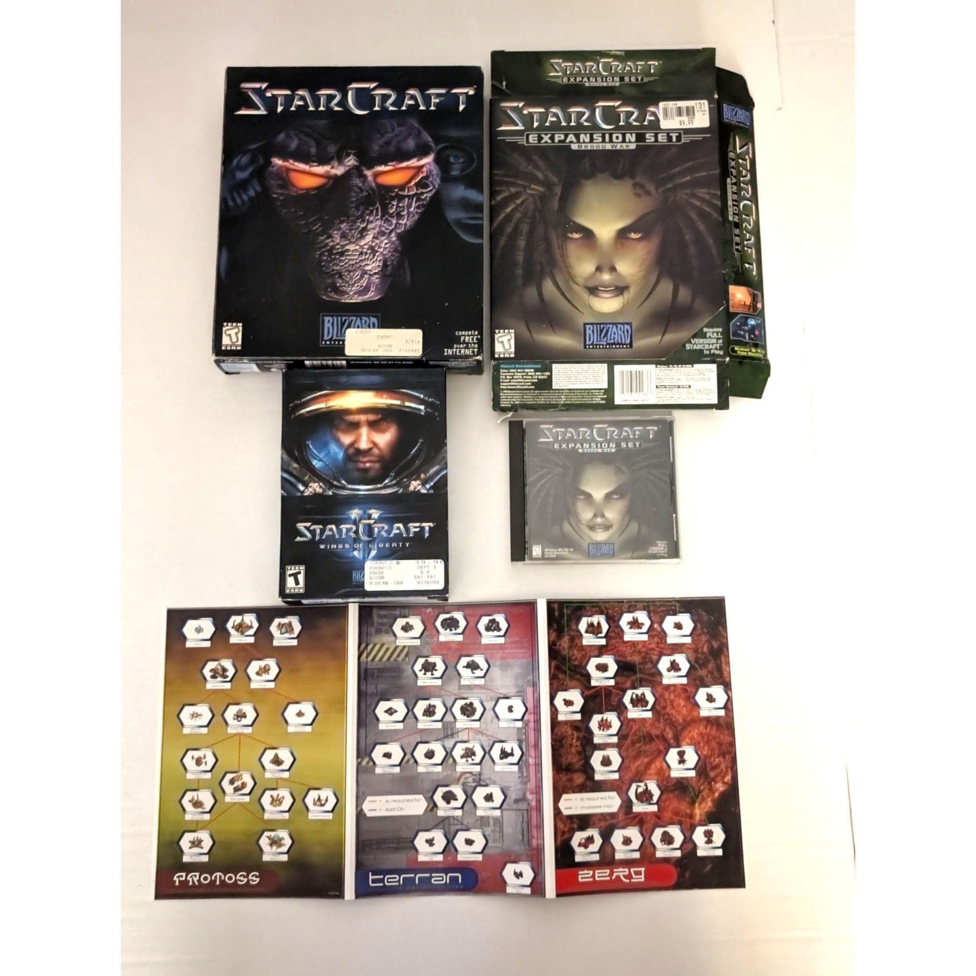 Starcraft PC Game Lot Blizzard Entertainment - Etsy