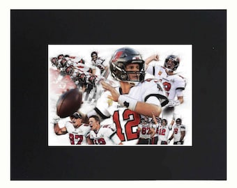 Tampa Bay Buccaneers Football NFL super bowl champions Tom Brady Art Print Picture Photograph Poster Gift Wall Decor Display Matted