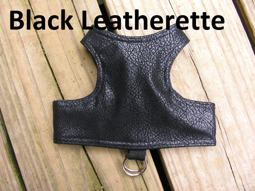 Safetykatz Walking Jacket Black Leatherette Custom Made Reversible Cat