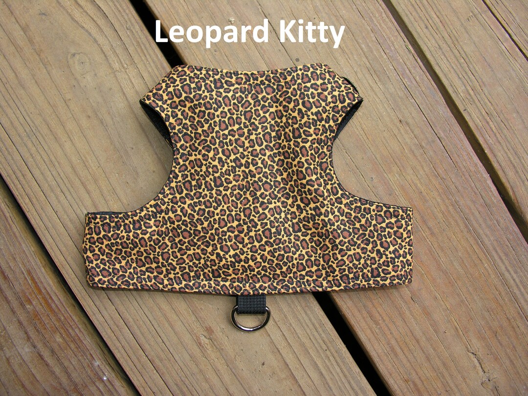 Safetykatz Walking Jacket Leopard Kitty Custom Made Cat Reversible