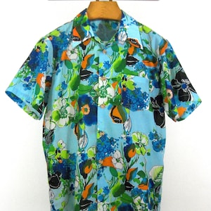 70s Vintage Hawaiian ROYAL ISLANDER - Polyester - Size LARGE