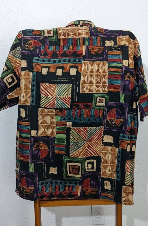 Aloha'n'Irie～HAWAII THE UNTOUCHED RIDDI… Vintage 90s TORI RICHARDS Abstract Print Authentic Hawaiian